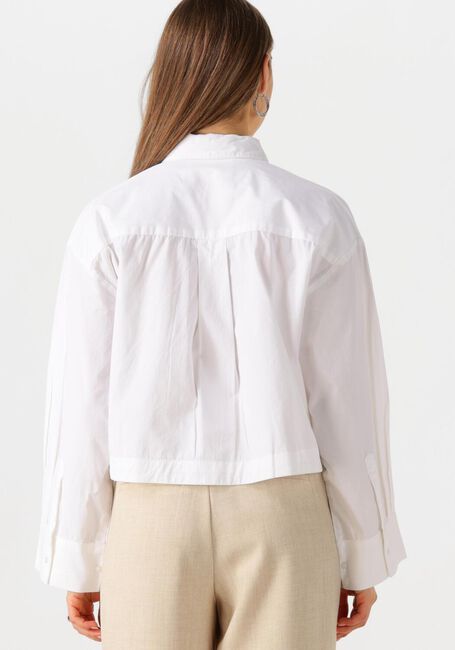 Weiße SELECTED FEMME Blusen SLFASTHA LS CROPPED BOXY SHIRT - large