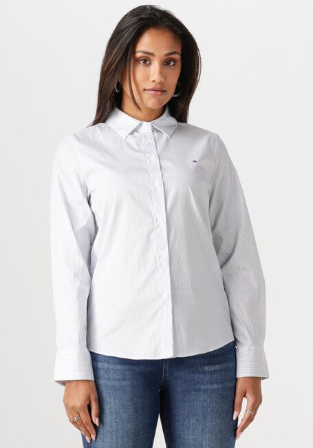 Blaue TOMMY HILFIGER Blusen ESS POPLIN REGULAR SHIRT - large