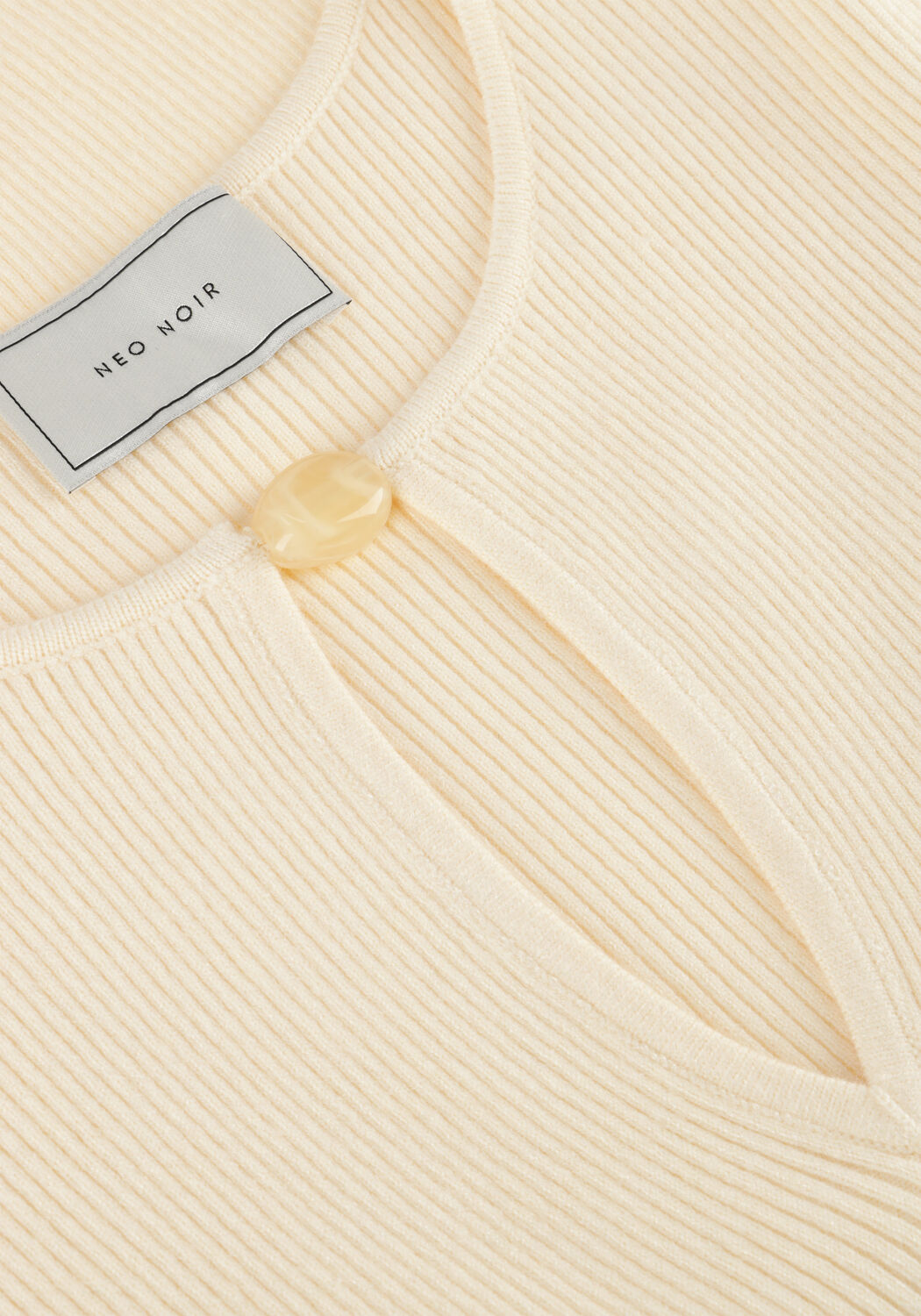 Gelbe NEO NOIR Tops & T-shirts BABETTI KNIT BLOUSE - large