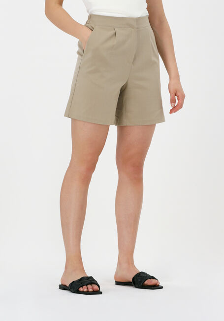 Camelfarbene Y.A.S. Kurze Hose YASHELEN MW LONG SHORTS - large