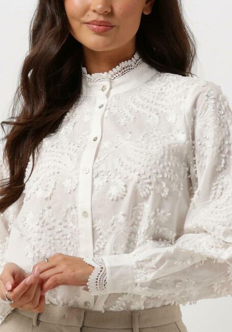 Weiße BRUUNS BAZAAR Blusen LINGON CHARLOTTA SHIRT - large