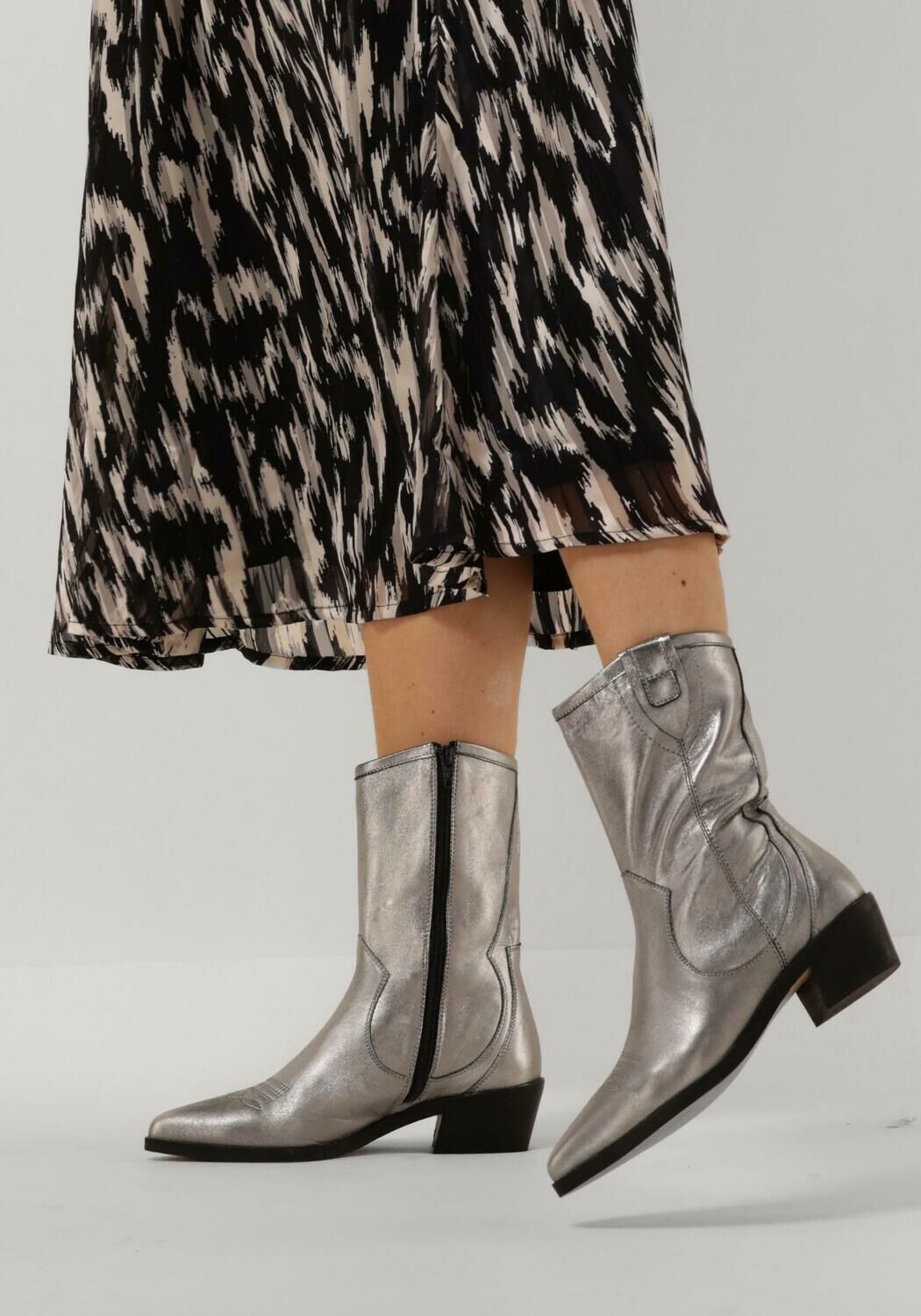 Silberne NOTRE-V Stiefeletten 18050 - large