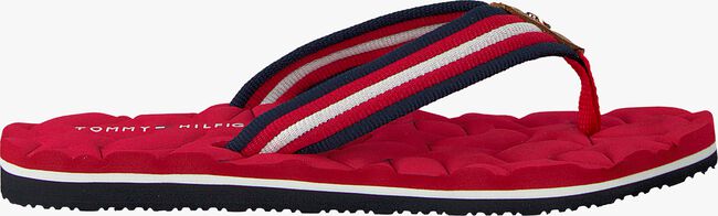 Rote TOMMY HILFIGER Zehentrenner COMFORT LOW BEACH SANDAL - large