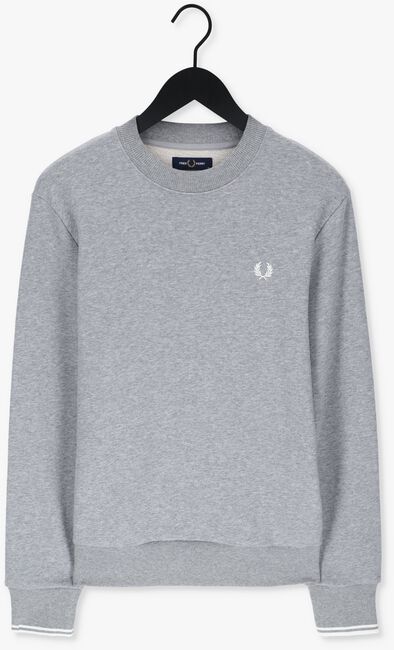 Graue FRED PERRY Pullover CREW NECK SWEATSHIRT - large