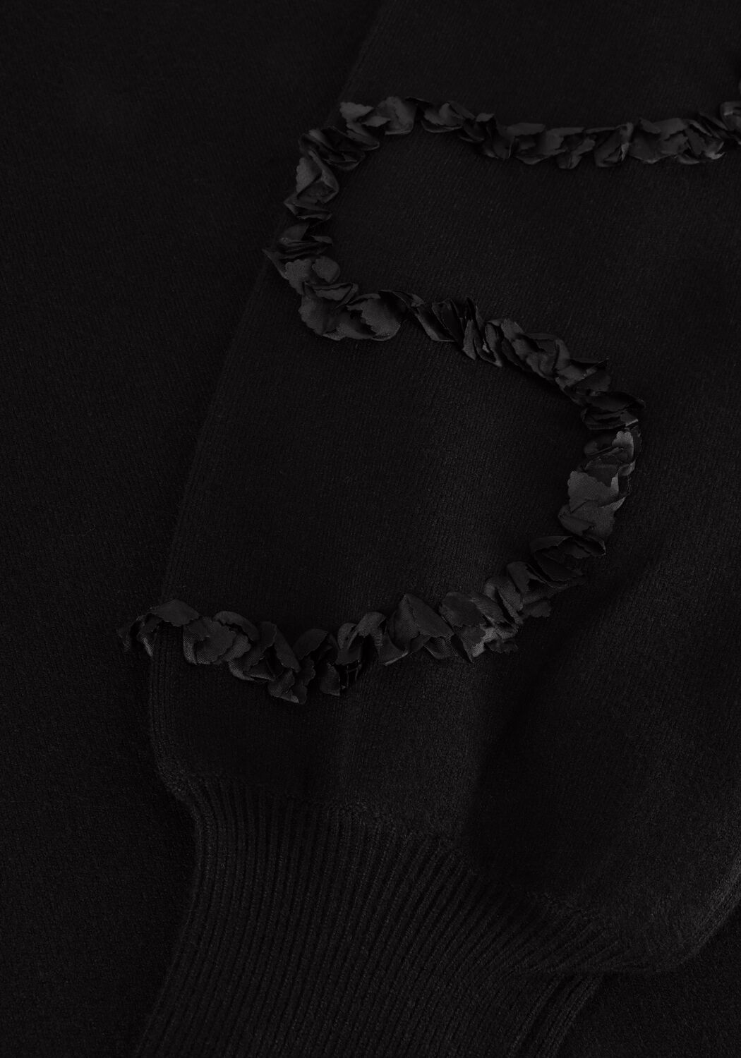 Schwarze OBJECT Minikleid OBJDIDI L/S SHORT KNIT DRESS 129 - large