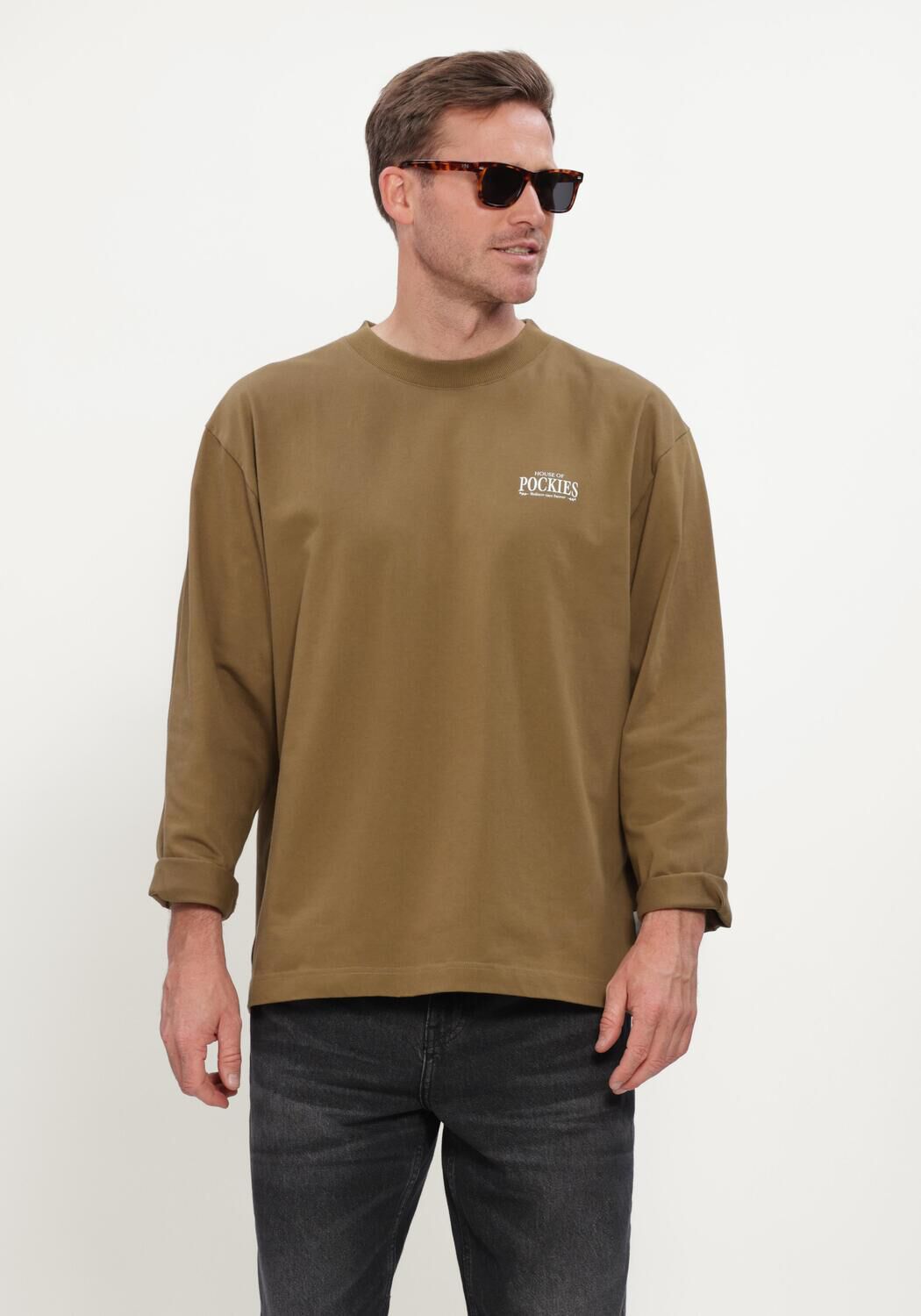 Gr&uuml;ne POCKIES T-shirt DUCK LS - large