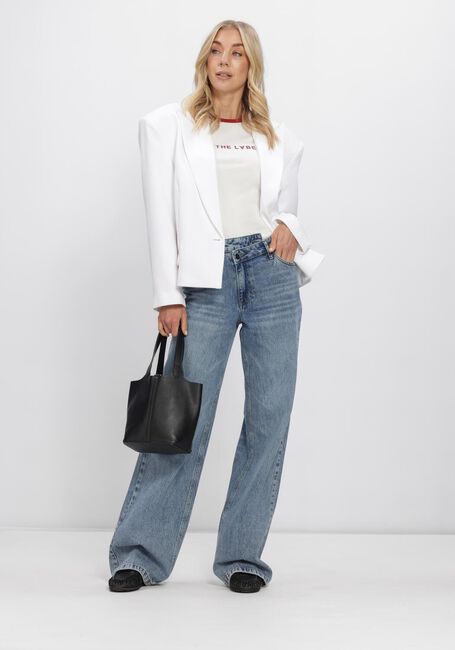 Wei&szlig;e ALIX THE LABEL Blazer LADIES WOVEN OVERSIZED TWILL BLAZER - large