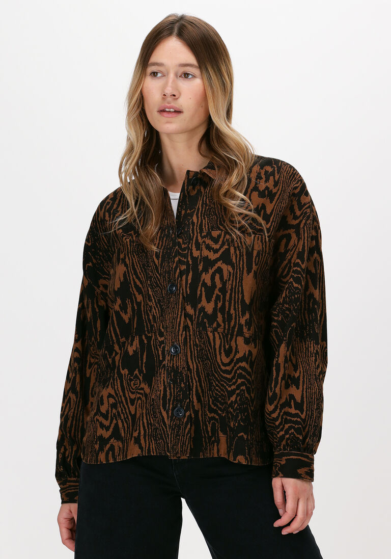braune modström bluse mateo print shirt