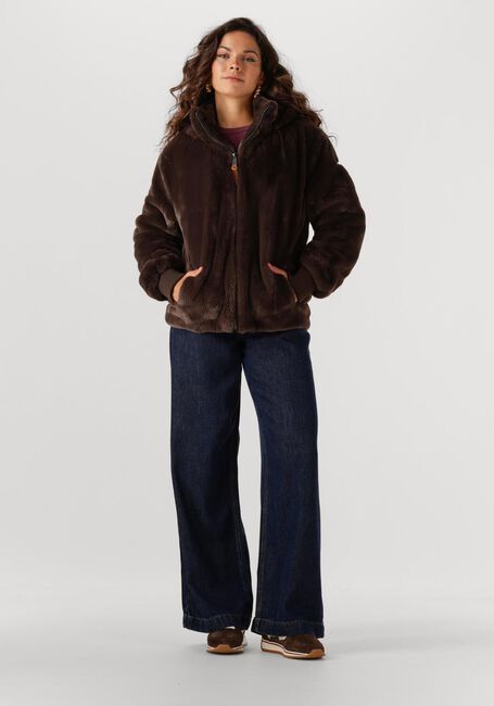 Braune MOSCOW Fake-Fur-Jack 08-08-EVELYN-3 - large