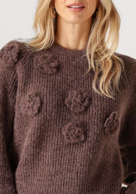 Braune OBJECT Pullover OBJGITTA L/S RE KNIT PULLOVER - large