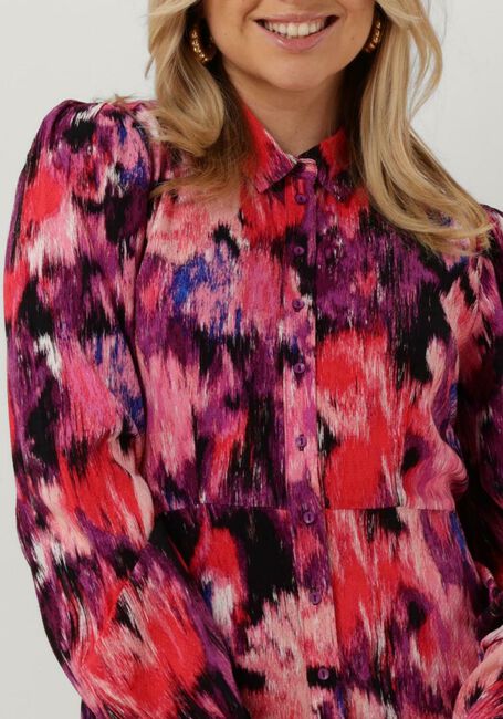 Mehrfarbige/Bunte Y.A.S. Maxikleid YASLULU LS LONG SHIRT DRESS S. - large
