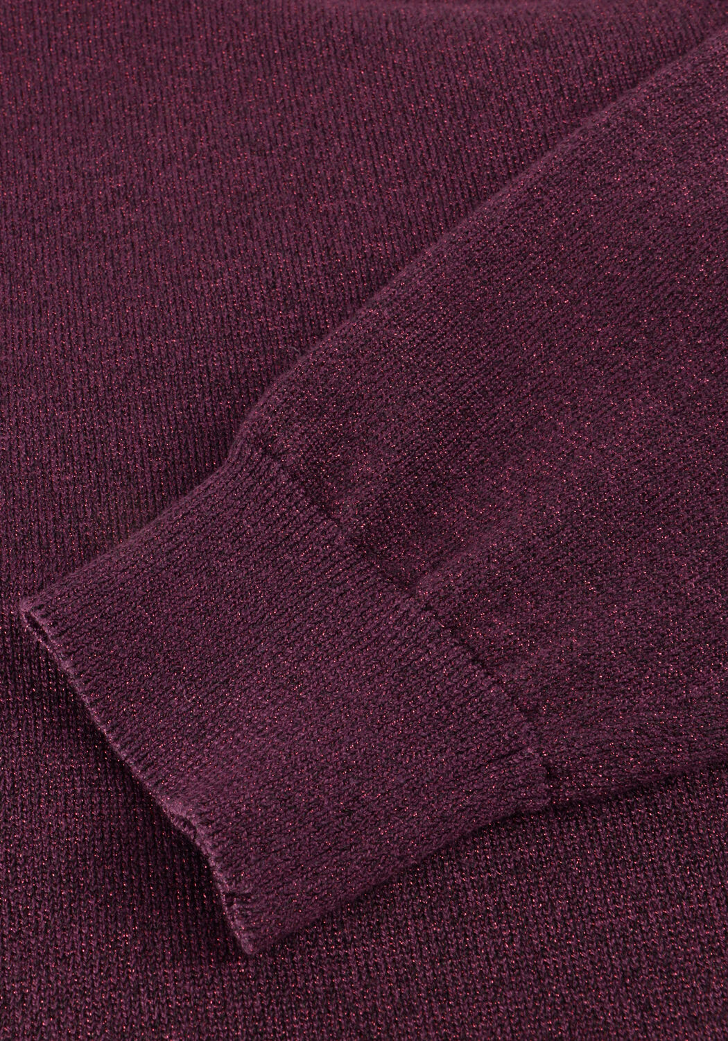 Bordeaux SUMMUM Pullover TURTLE NECK SWEATER SOFT VISCOSE POLYAMIDE LUREX KNIT - large