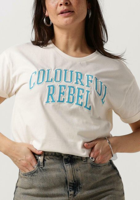 Weiße COLOURFUL REBEL T-shirt CR PATCH BOXY TEE - large