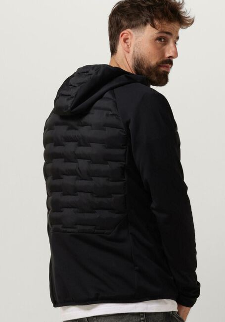 Schwarze PEAK PERFORMANCE Wattierte Jack M ARGON HYBRID HOOD - large
