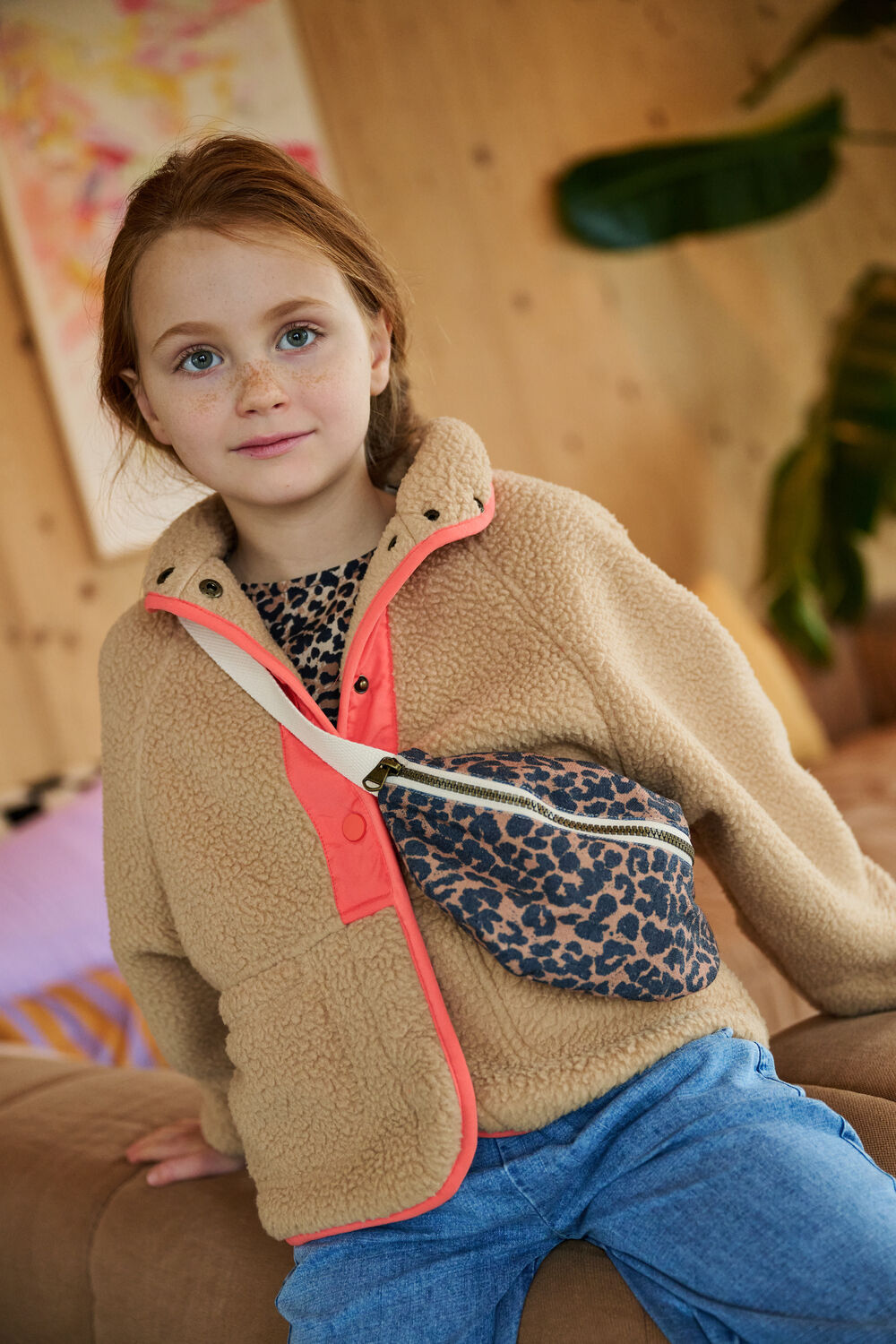 Beige TUMBLE 'N DRY Teddy-Jacke BAYSIDE - large