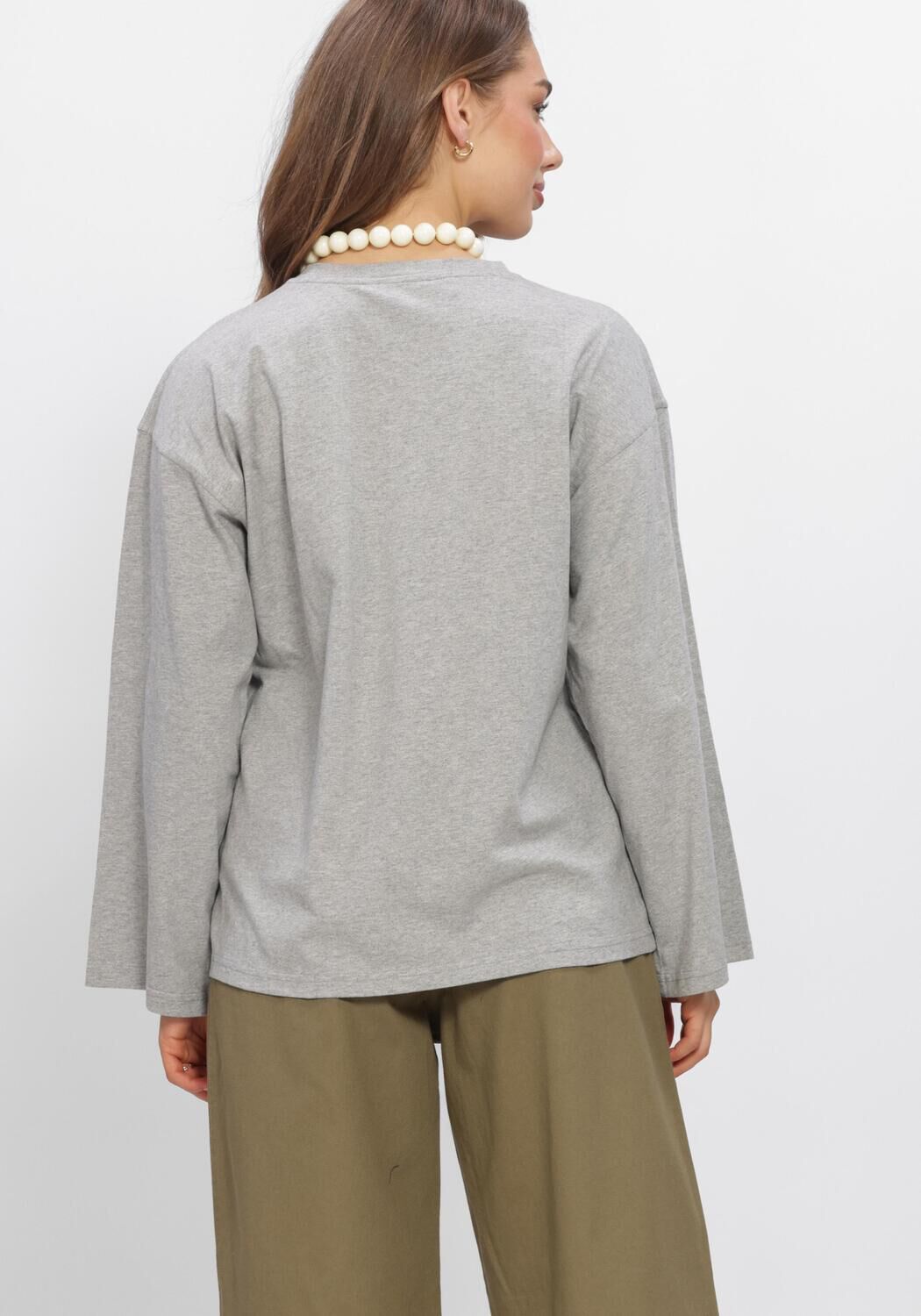Graue BOII STUDIOS Top ALBERTO O-NECK BOXY - large
