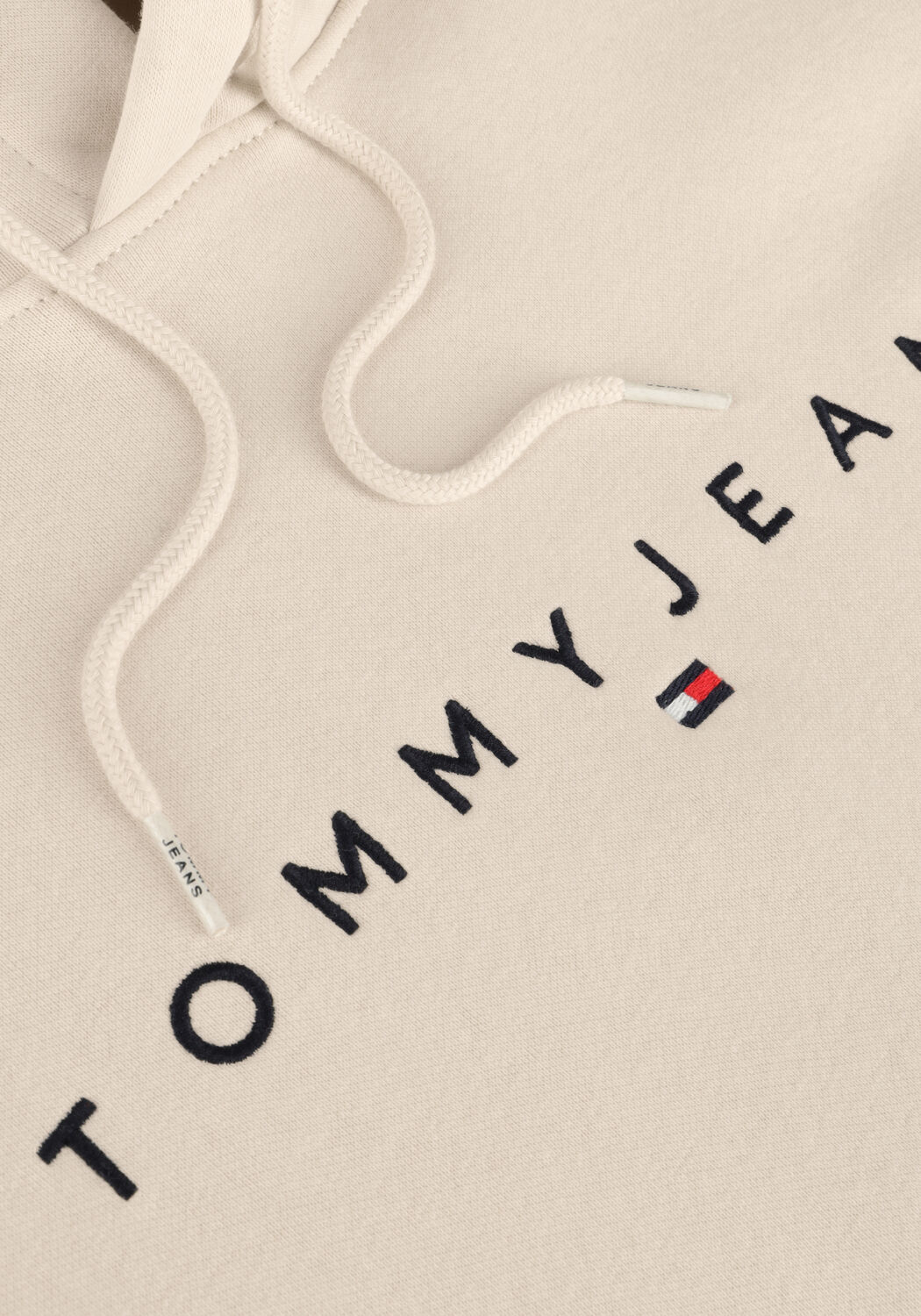 Beige TOMMY JEANS Pullover TJM REG LINEAR LOGO HOODIE EXT - large