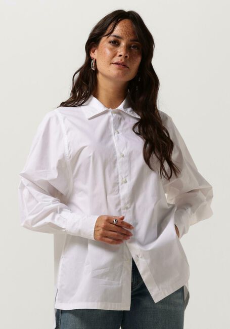 Weiße VANILIA Blusen POPLIN LACES SHIRT - large