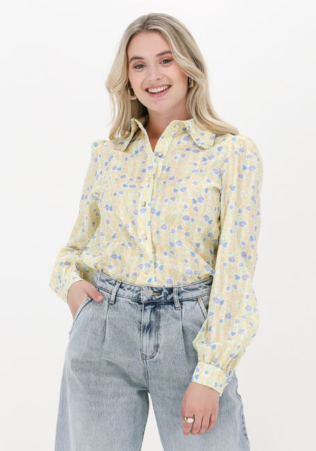 Gelbe NA-KD Blusen BUTTON UP COLLAR BLOUSE - large