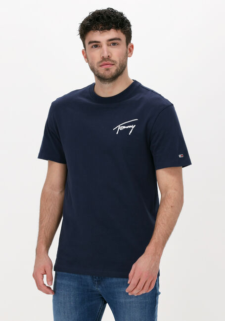 Dunkelblau TOMMY JEANS T-shirt TJM TOMMY SIGNATURE TEE - large