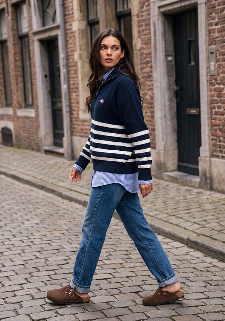 Blaue TOMMY JEANS Blusen TJW OVS ESSENTIAL SHIRT EXT - large