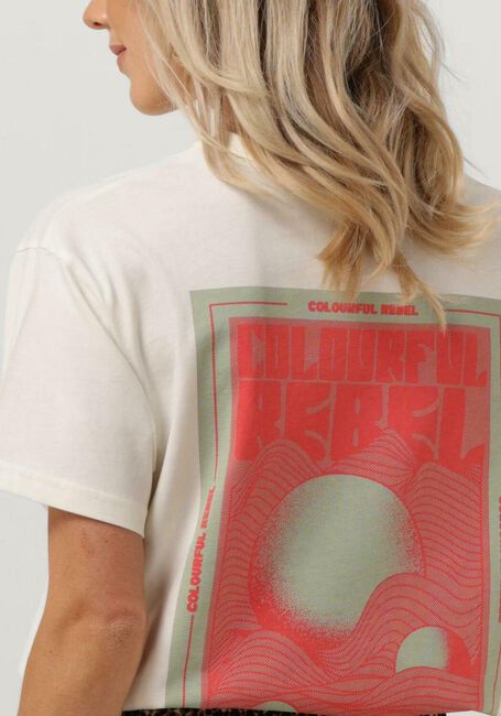 Nicht-gerade weiss COLOURFUL REBEL T-shirt WAVES LOOSEFIT TEE - large