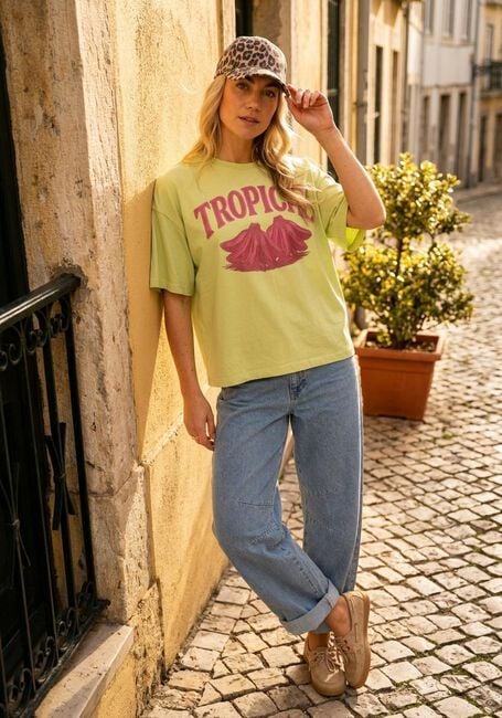 Gr&uuml;ne YDENCE T-shirt T-SHIRT TROPICAL - large