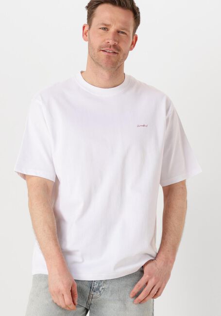 Weiße WOODBIRD T-shirt WBBAINE POSE TEE - large