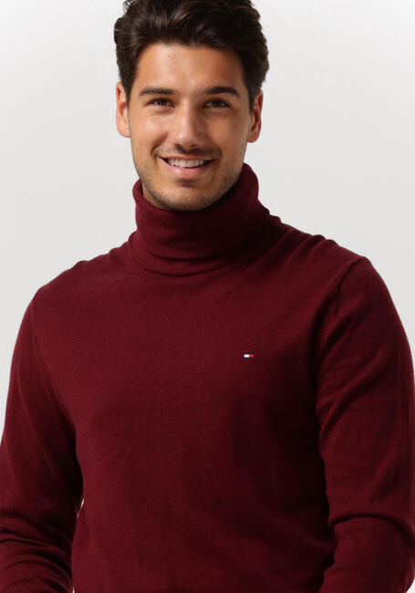Bordeaux TOMMY HILFIGER Rollkragenpullover PIMA ORG CTN CASHMERE ROLL NECK - large