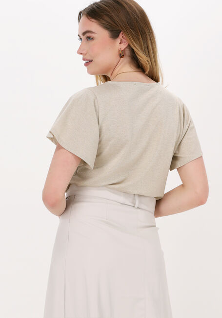 Camelfarbene JANSEN AMSTERDAM T-shirt GABI - large