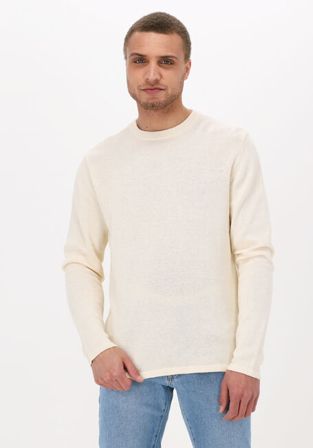 Nicht-gerade weiss ANERKJENDT Polos & T-Shirts AKSAIL COTTON LINEN KNIT - large