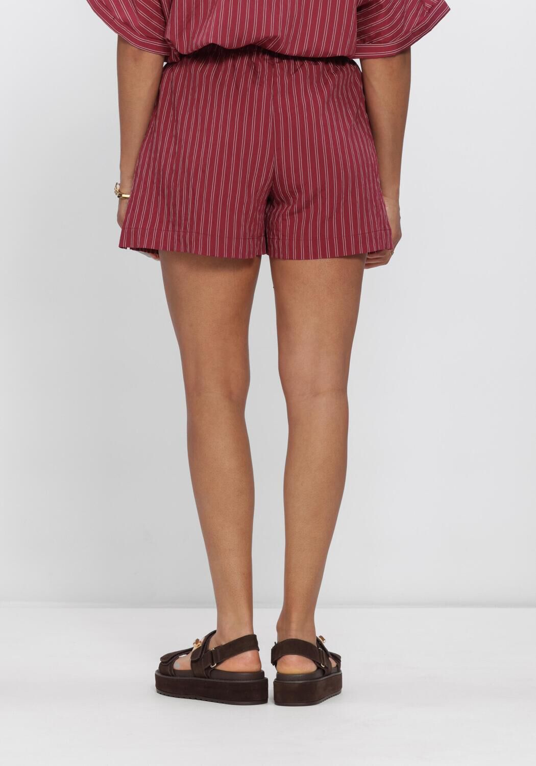 Rote CATWALK JUNKIE Hosen STRIPED PULL ON SHORT - large