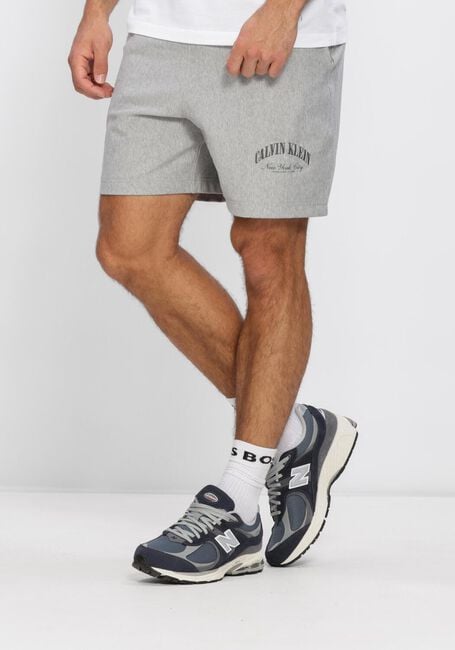 Graue CALVIN KLEIN Kurze Hose PREMIUM TERRY CALVIN COLLEGIATE - large