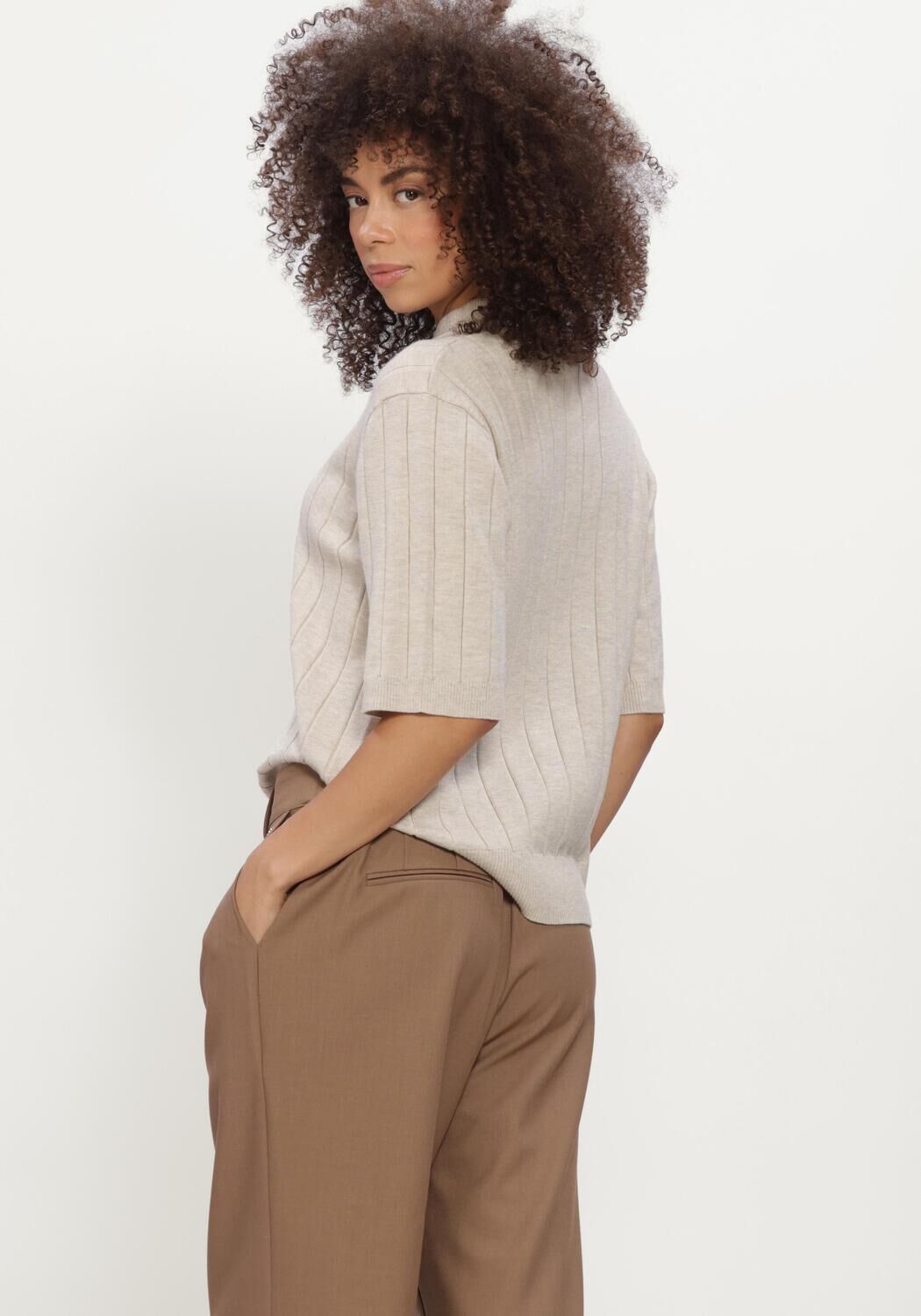 Sand BRUUNS BAZAAR Pullover & Cardigans ANEMONEBBGLADY KNIT - large
