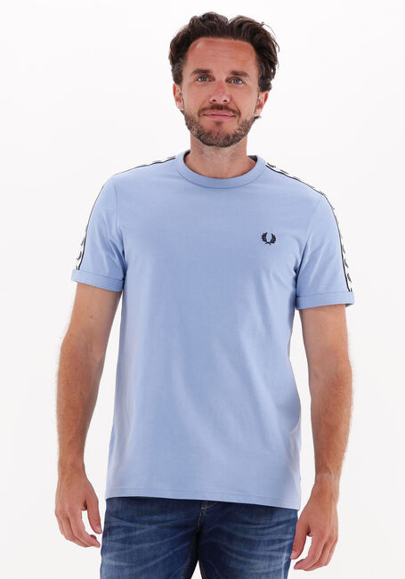 Hellblau FRED PERRY T-shirt TAPED RINGER T-SHIRT - large