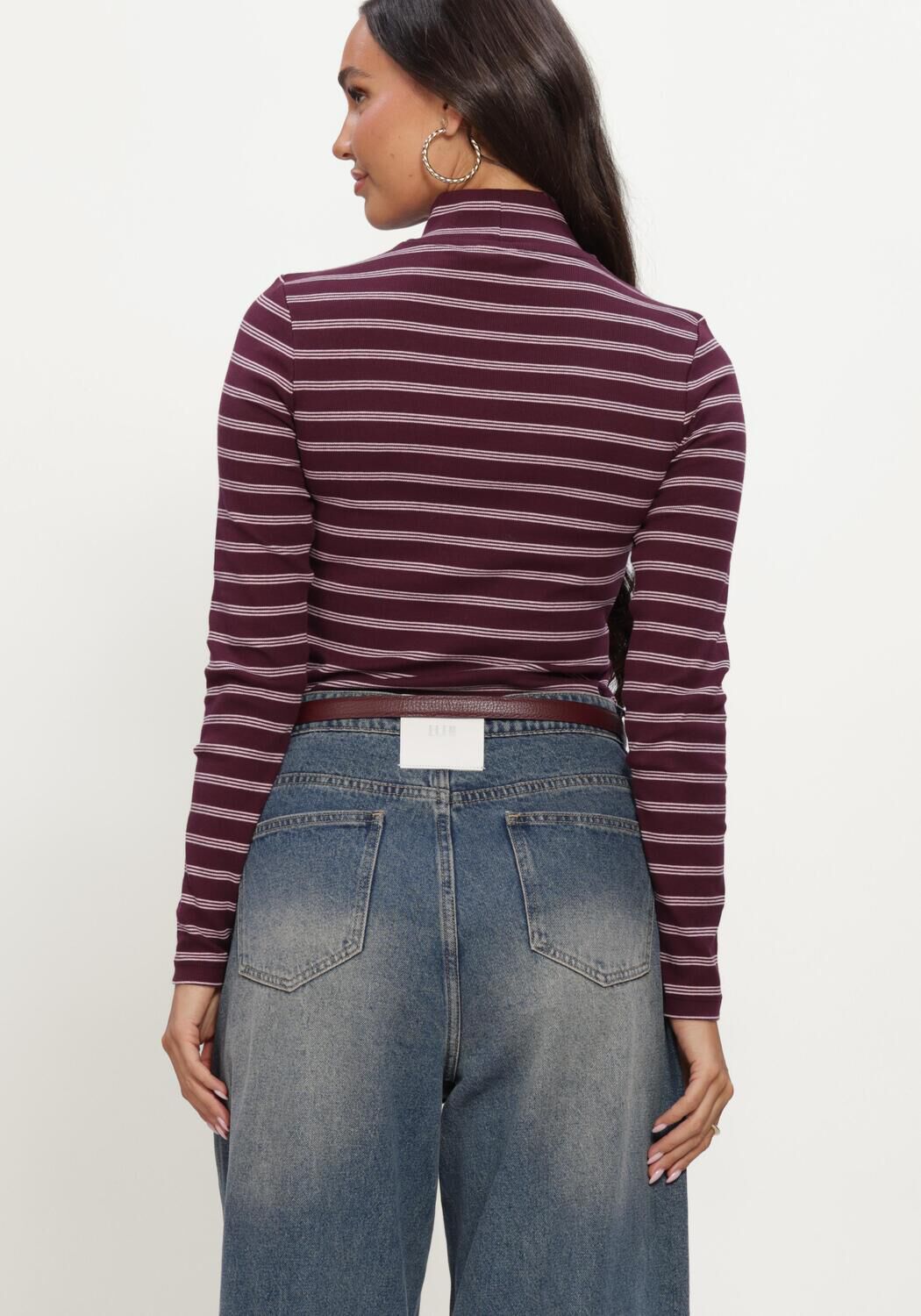 Bordeaux TOMMY JEANS Rollkragenpullover TJW ESSENTIAL MOCK NECK - large