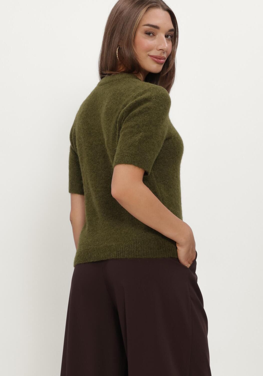 Gr&uuml;ne Y.A.S. Pullover YASJOHI SS WOOL BLEND PULLOVER - large