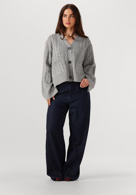 Hellgrau SECOND FEMALE Strickjacke ALPHINE KNIT CARDIGAN - large