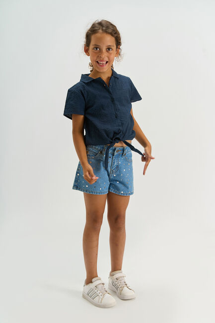 Blaue THE NEW T-shirt TNTESSA - large