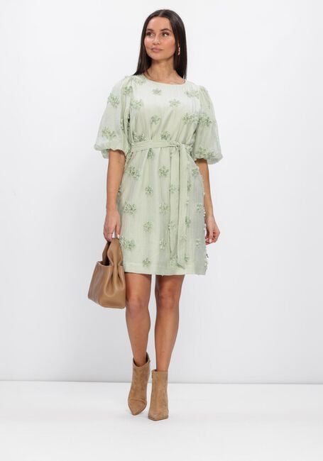 Minze JANSEN AMSTERDAM Minikleid ROXY JURK 3DF1 596 SHORT PUFFED SLEEVE 3D FLOWERS - large