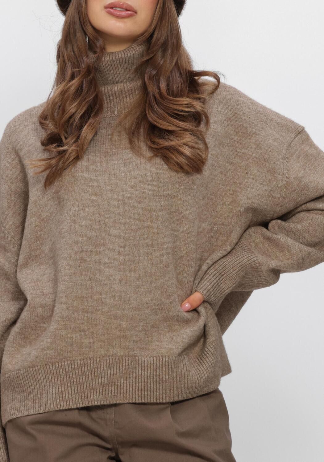 Camelfarbene BOII STUDIOS Pullover OLGA - large