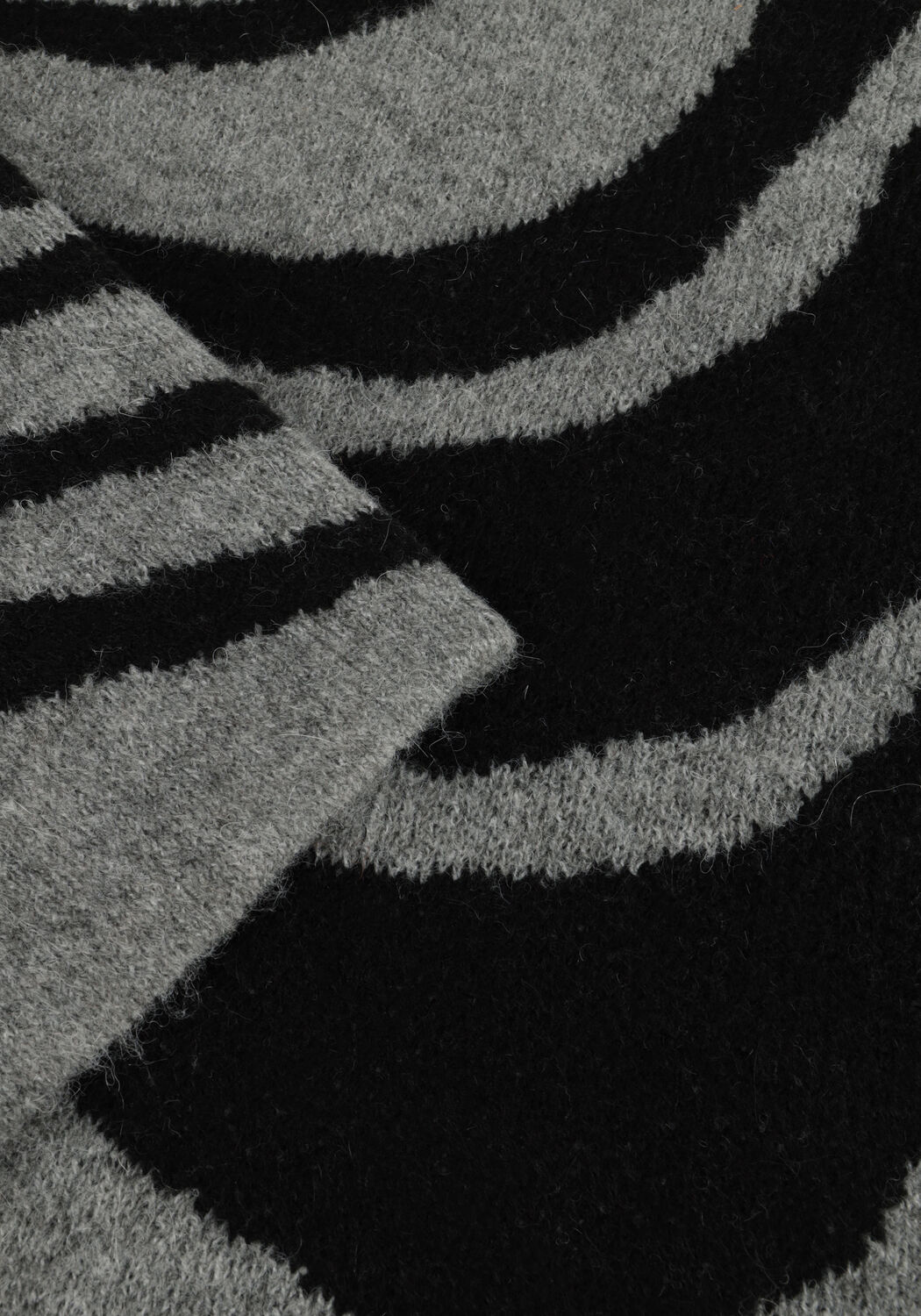 Graue OBJECT Pullover OBJDIANA LO L/S KNIT PULLOVER - large