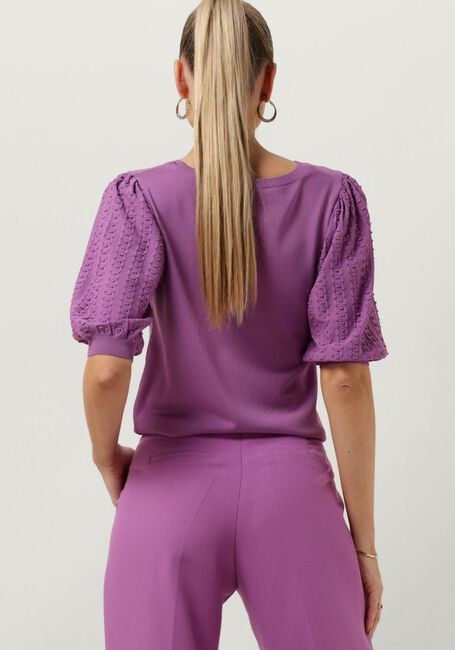 Lilane JANSEN AMSTERDAM Top K136 KNITTED TOP 3/4 PUFFED SLEEVE - large