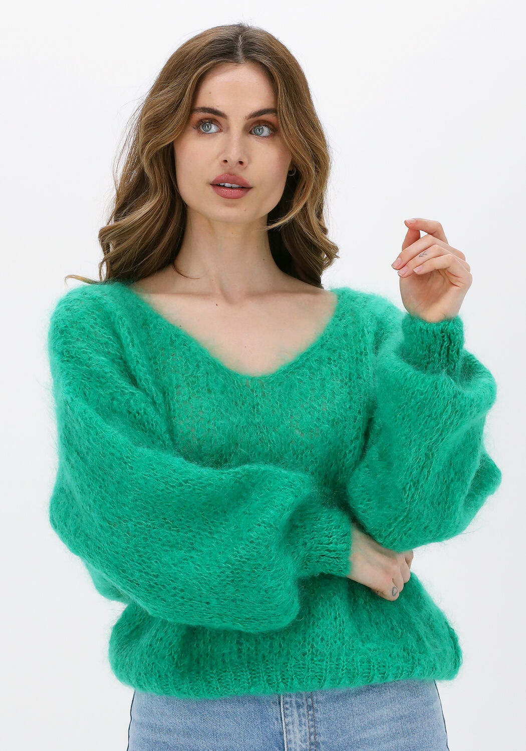 Mohair pullover grün clearance