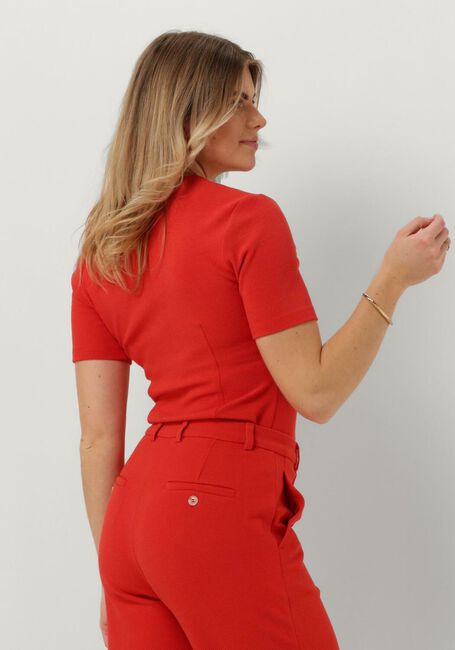 Rote VANILIA Top 90S V NECK - large