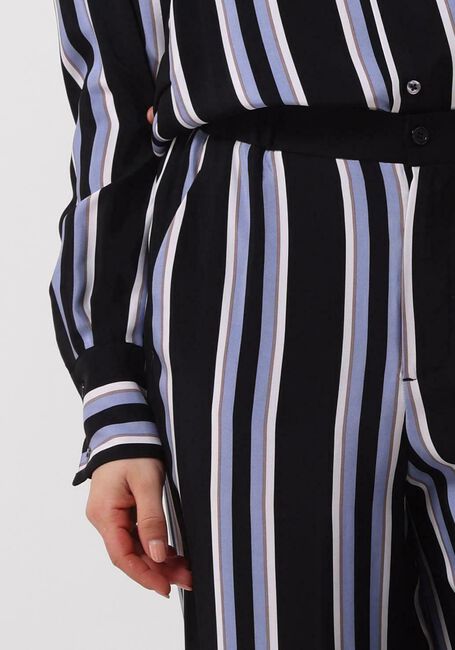 Schwarze VANILIA Weite Hose STRIPED WIDE LEG - large