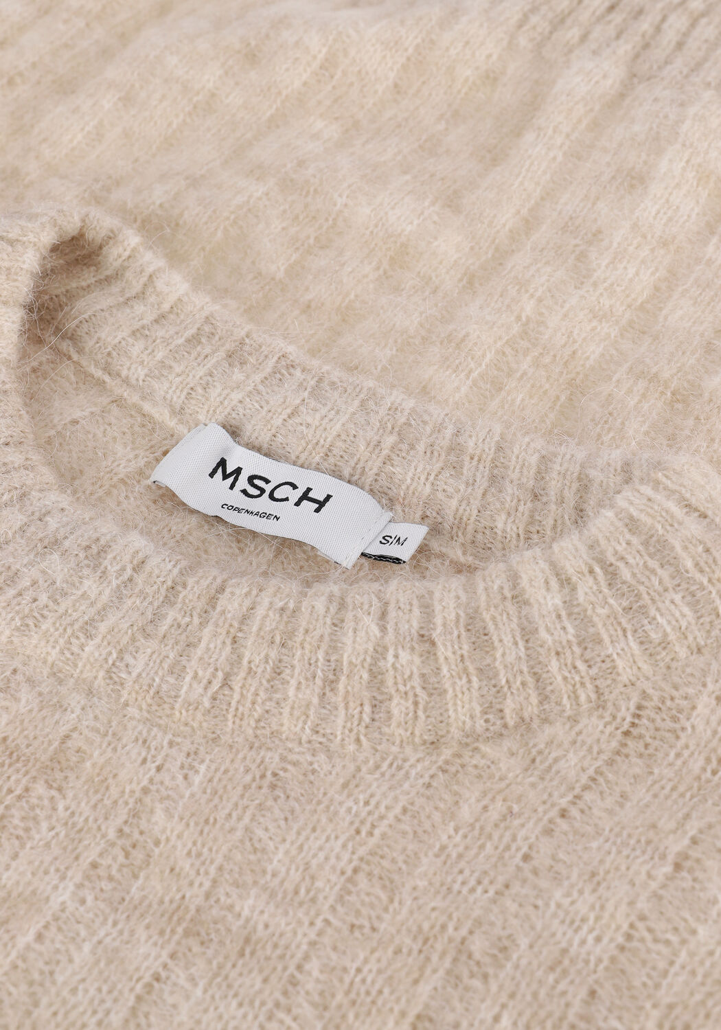 Beige MSCH COPENHAGEN Pullover CHEANNA ALPACA RIB PULLOVER - large