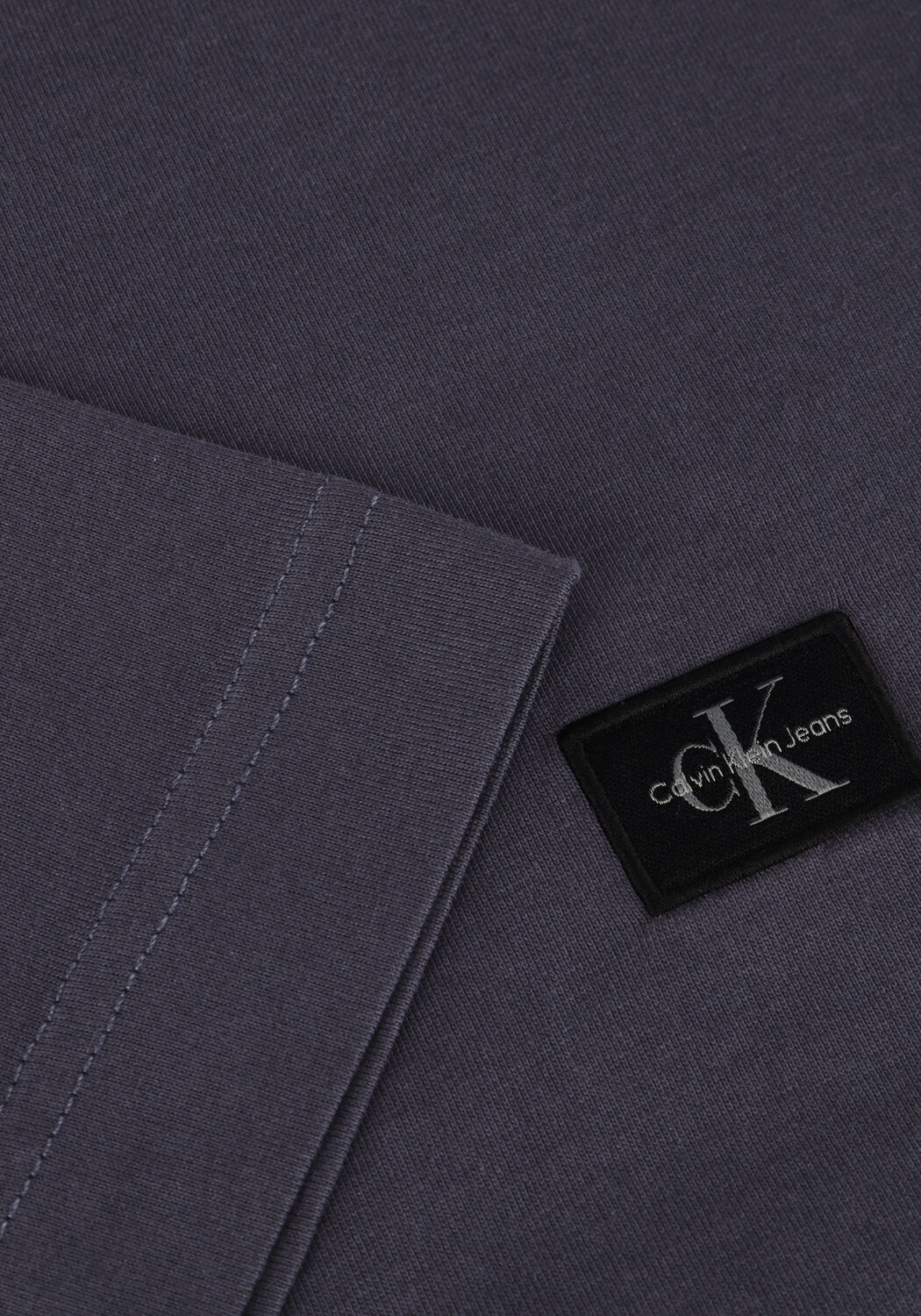 Dunkelgrau CALVIN KLEIN T-shirt WOVEN LABEL REGULAR TEE - large