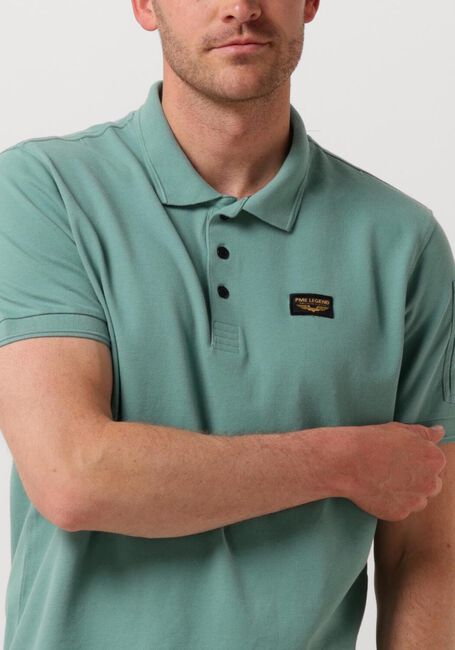 Blaue PME LEGEND Polo-Shirt SHORT SLEEVE POLO TRACKWAY - large