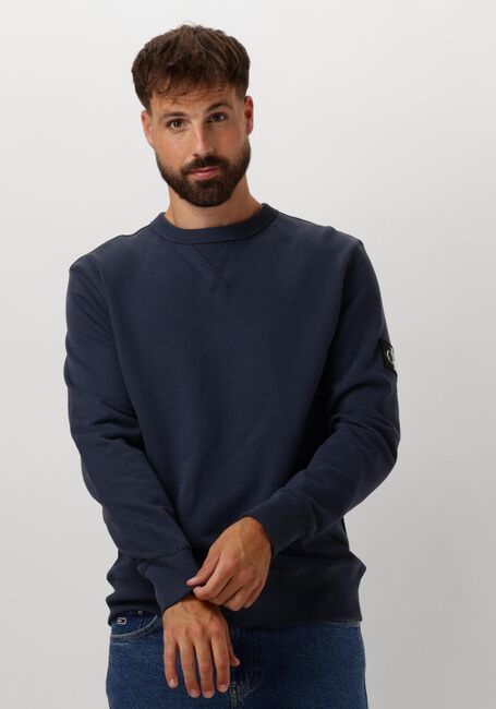 Dunkelblau CALVIN KLEIN Sweatshirt BADGE CREW NECK - large